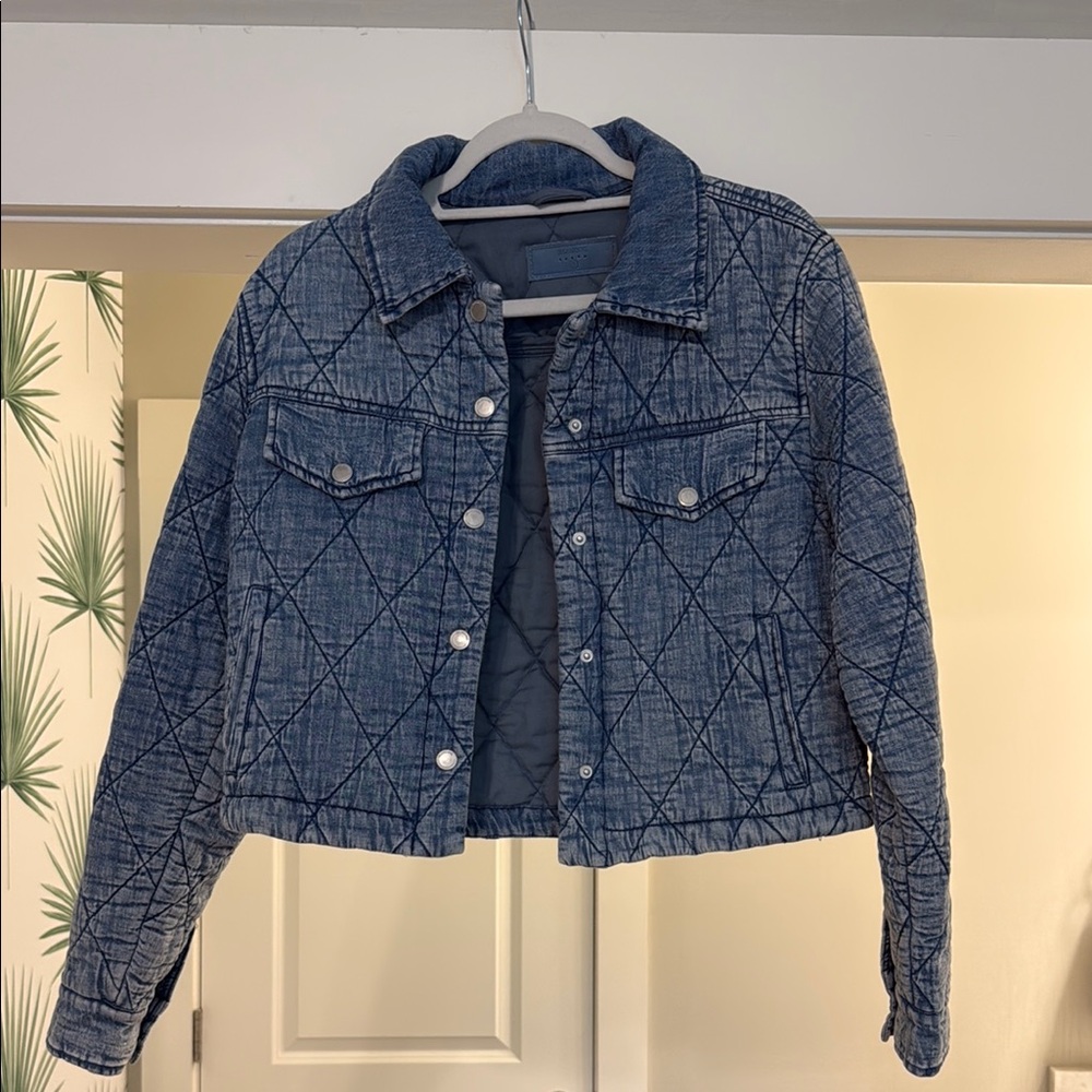 Blue Quilted Women's Jacket